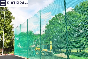 Siatki Lębork - Zabezpieczenie za bramkami i trybun boiska piłkarskiego dla terenów Lęborka